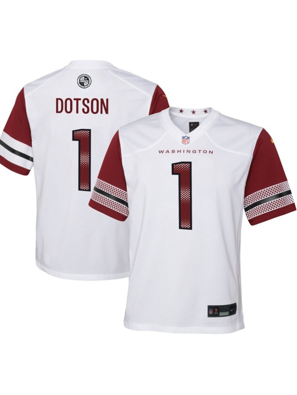 Nike Youth Big Boys Jahan Dotson #1 Washington Commanders Game Jersey S,M,L,XL